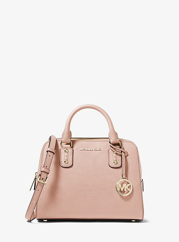 Sandrine Small Saffiano Leather Satchel | Michael Kors US