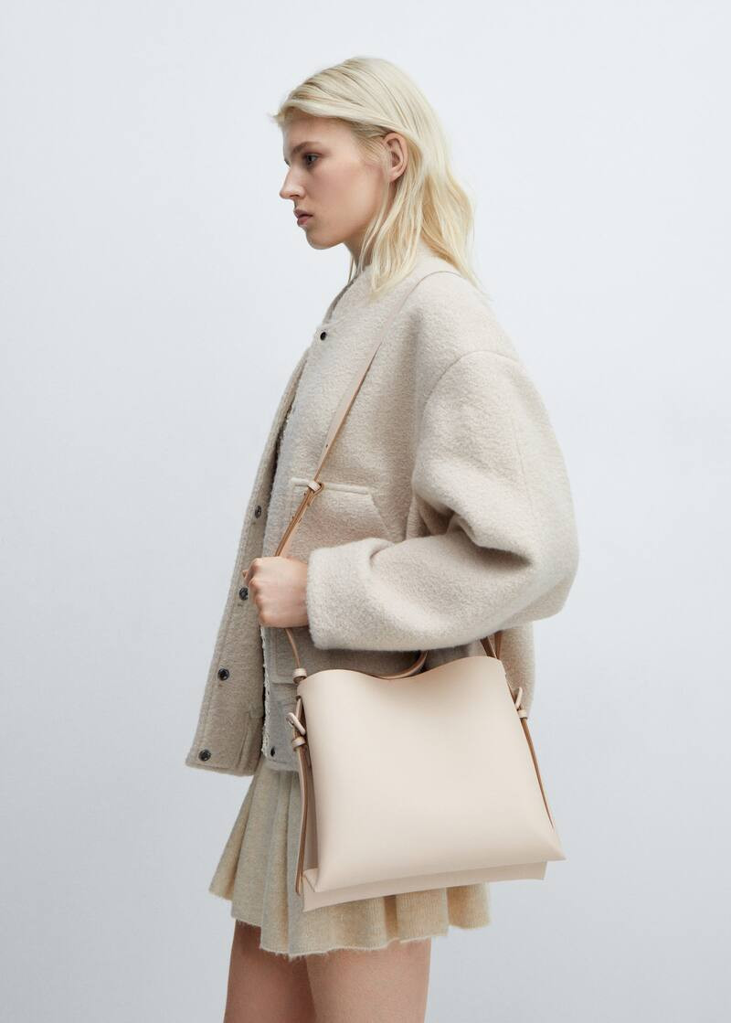 Shopper bag with buckle -  Women | Mango United Kingdom | MANGO (UK)