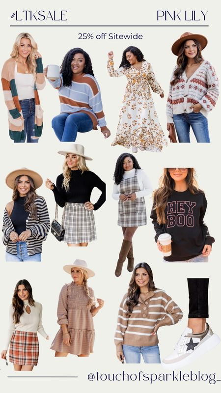 LTK Sale! Pink Lily has 25% off site wide! They definitely have some cute pieces for fall! Check out this sale! 

#LTKSale #LTKSeasonal #LTKstyletip