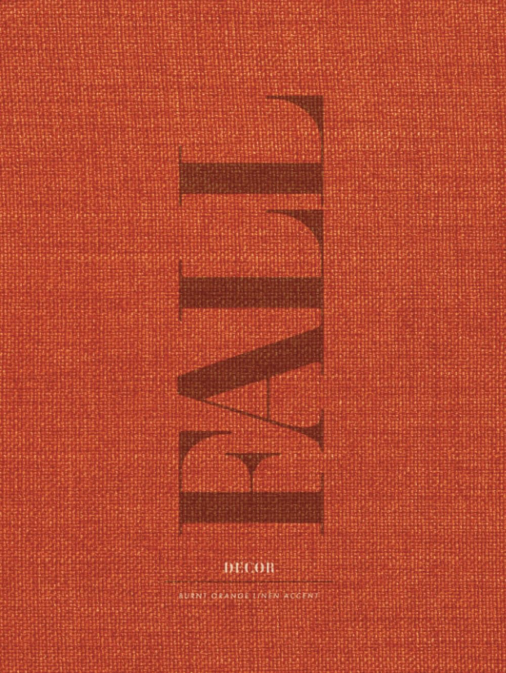Fall Decor - Burnt Orange Linen | Hard Cover Accent Book with Realistic Fabric Effect Design (290 Blank Dot Grid Pages Inside): Ideal for Interior ... and Stacking on Shelves or a Coffee Table | Amazon (US)