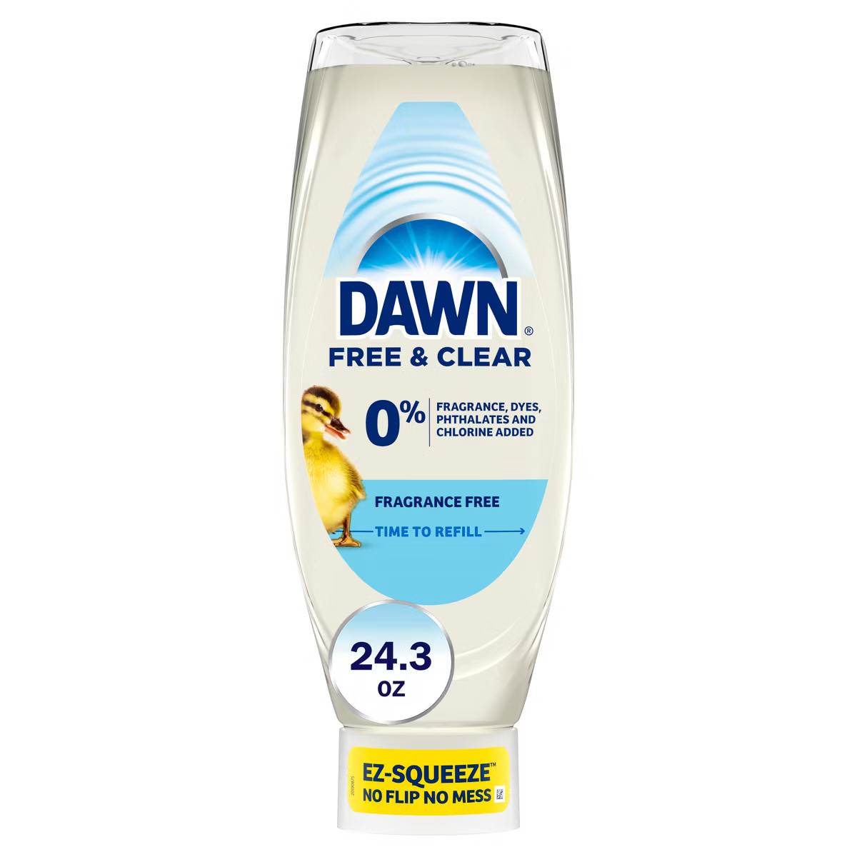 Dawn Free & Clear Ez Squeeze Dishwashing Liquid - Unscented - 24.3 fl oz | Target