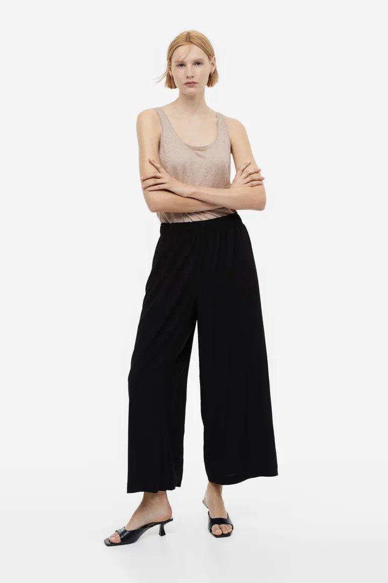 Cropped pull on pants | H&M (DE, AT, CH, NL, FI)