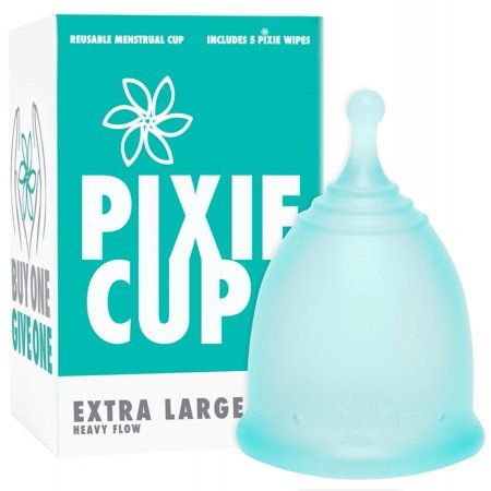 Pixie Menstrual Cup - Ranked 1 for Most Comfortable Reusable Period Cup and Best Removal Stem - Tamp | Walmart (US)