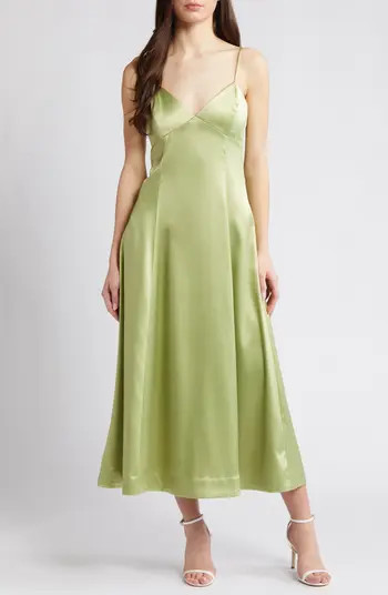 WAYF The Elodie Satin Dress | Nordstrom | Nordstrom