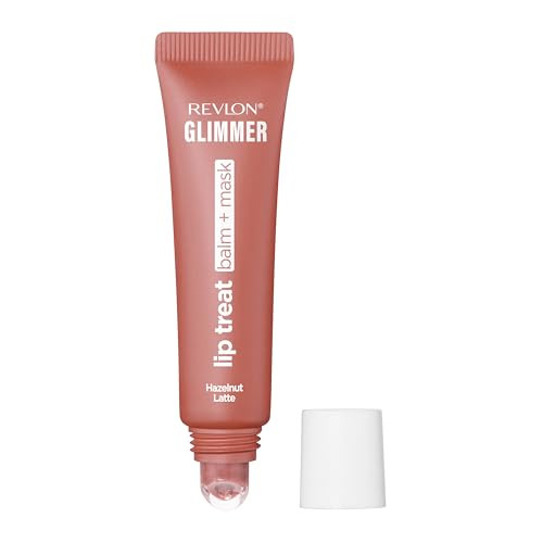 Revlon Glimmer Lip Treat Balm + Mask, Overnight Peptide Lip Treatment, Hydrating, 006 Hazelnut Latte, 0.4 fl oz | Amazon (US)