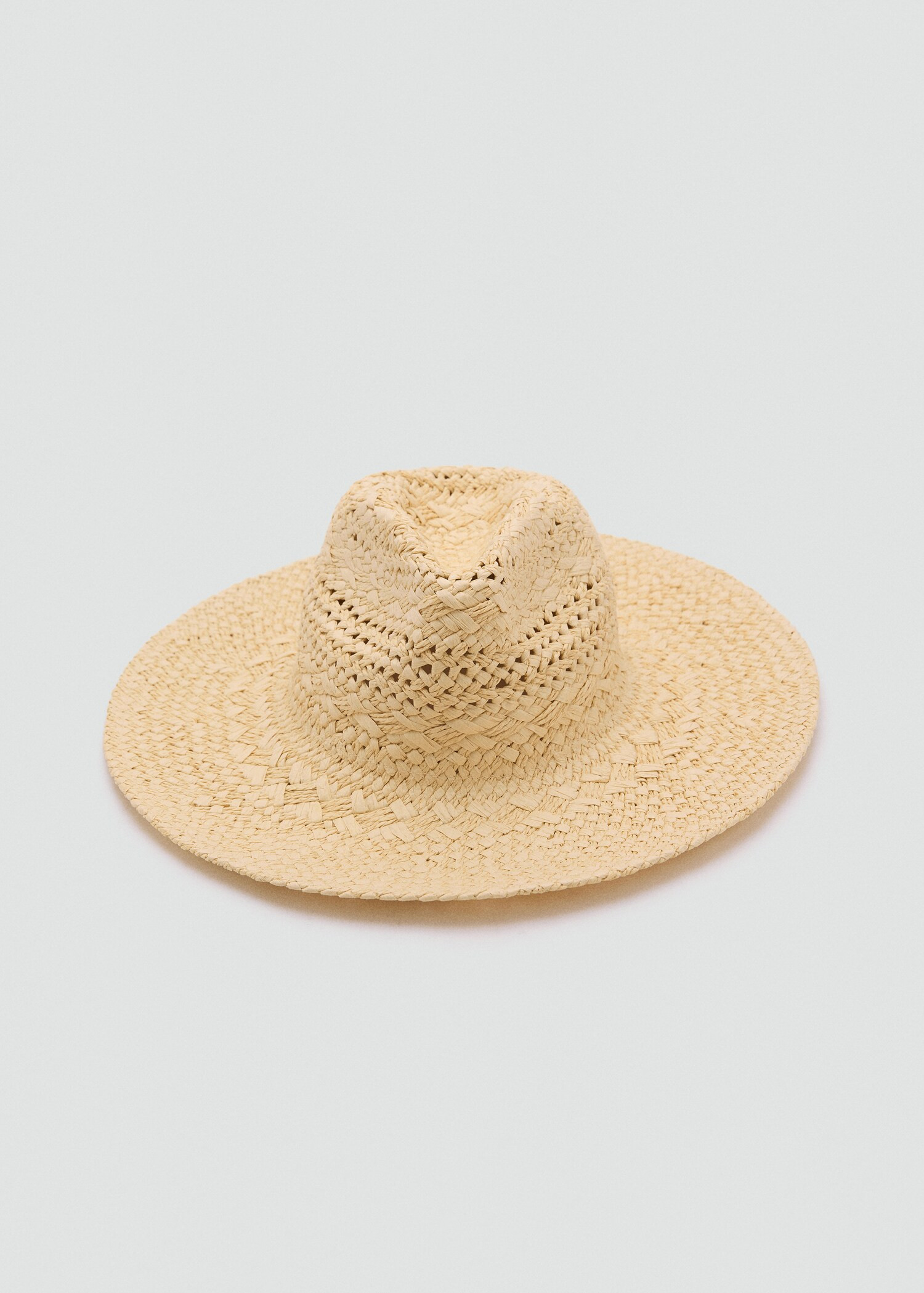 Natural fibre hat with openwork details | MANGO (UK)