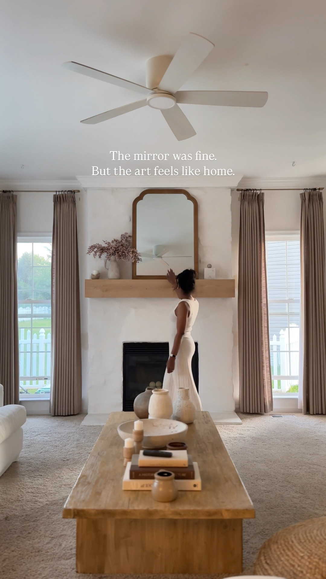 Living room artwork transformation 🤎 I’ve linked some similar artwork from @amazon below along with my other living room finds seen here!

#LTKSeasonal #LTKHome