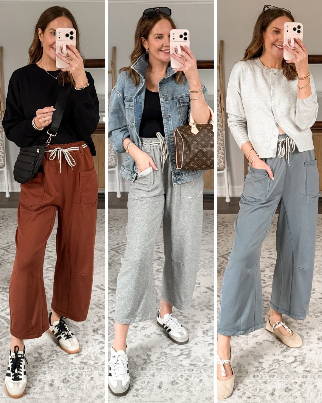 The pants you need to elevate your casual, cool mom wardrobe for Spring. Effortless, comfortable, throw on and go these check all the boxes. And the details are truly incredible. Five colors and sizes extra small through extra large. I’m wearing a medium.

mom style, Amazon fashion finds, look for less, effortlessly cool, casual mom outfit, easy comfortable outfit, travel style, how to style, barrel sweats, elevated sweatpants



#LTKOver40 #LTKTall #LTKmomlife