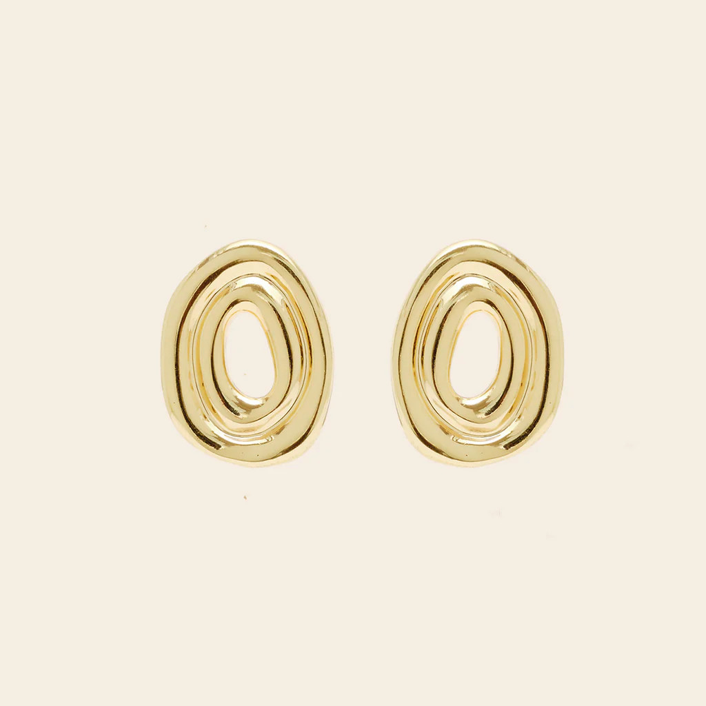 Jeanne Studs Gold | Mignonne Gavigan