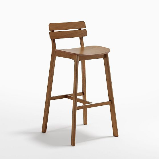 Grand Rapids Chair Brooke Barstool WoodAcorn | West Elm (US)
