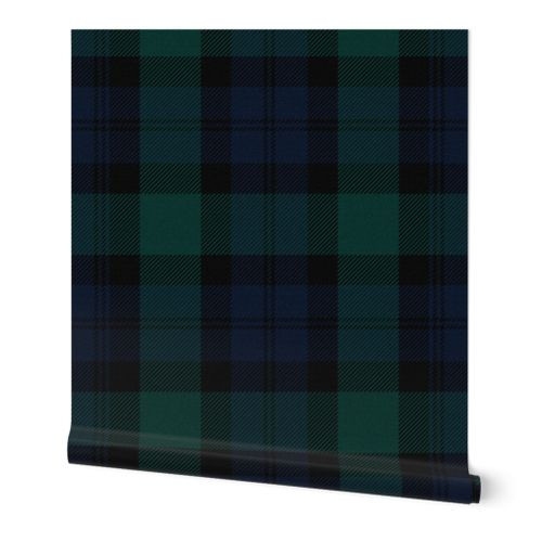 Blackwatch Tartan ~ Traditional ~ Textured | Spoonflower