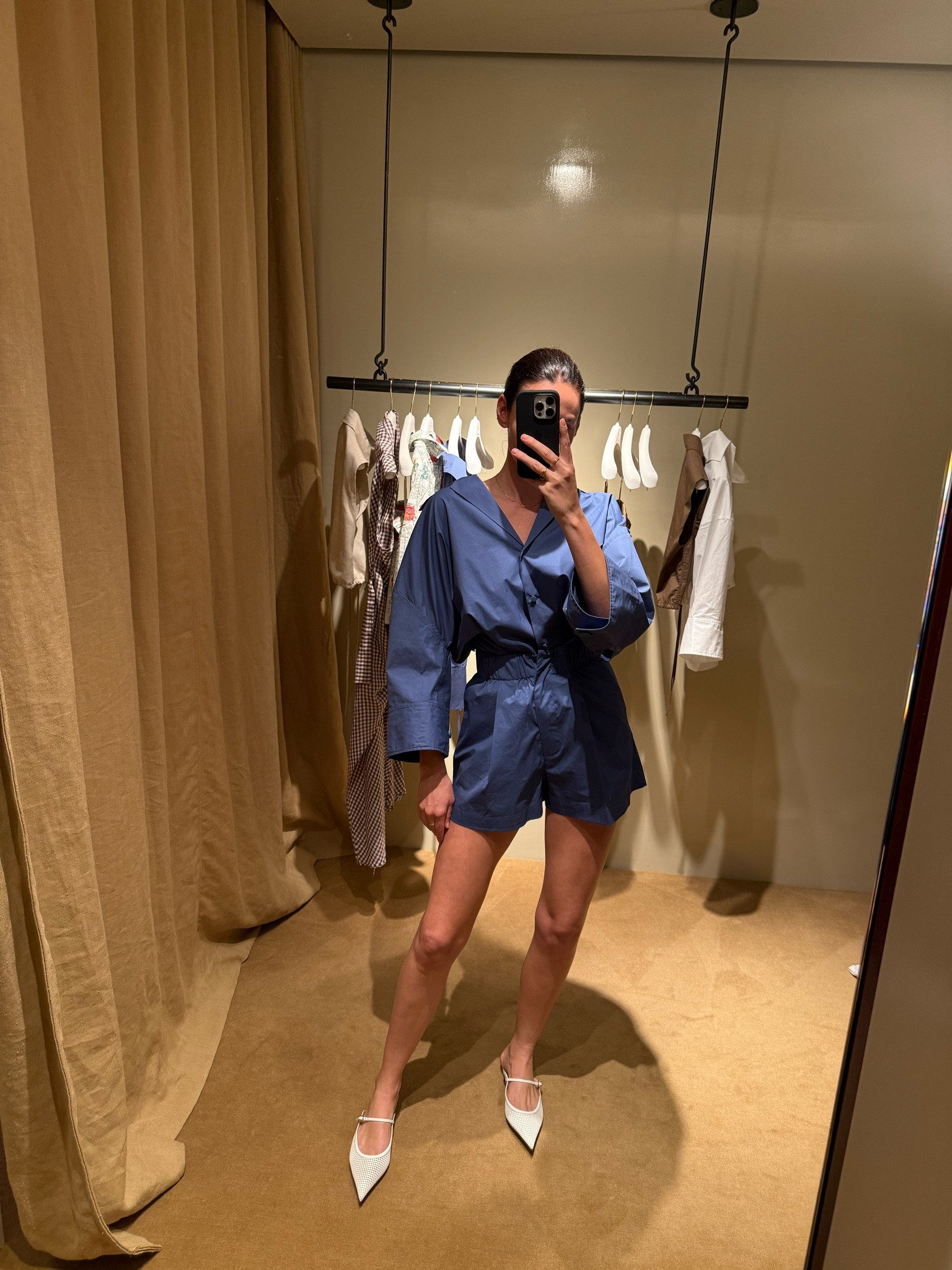 Matching blue set 🤎 love this styled back with white kitten heels 

#LTKstyletip #LTKsummer #LTKaustralia