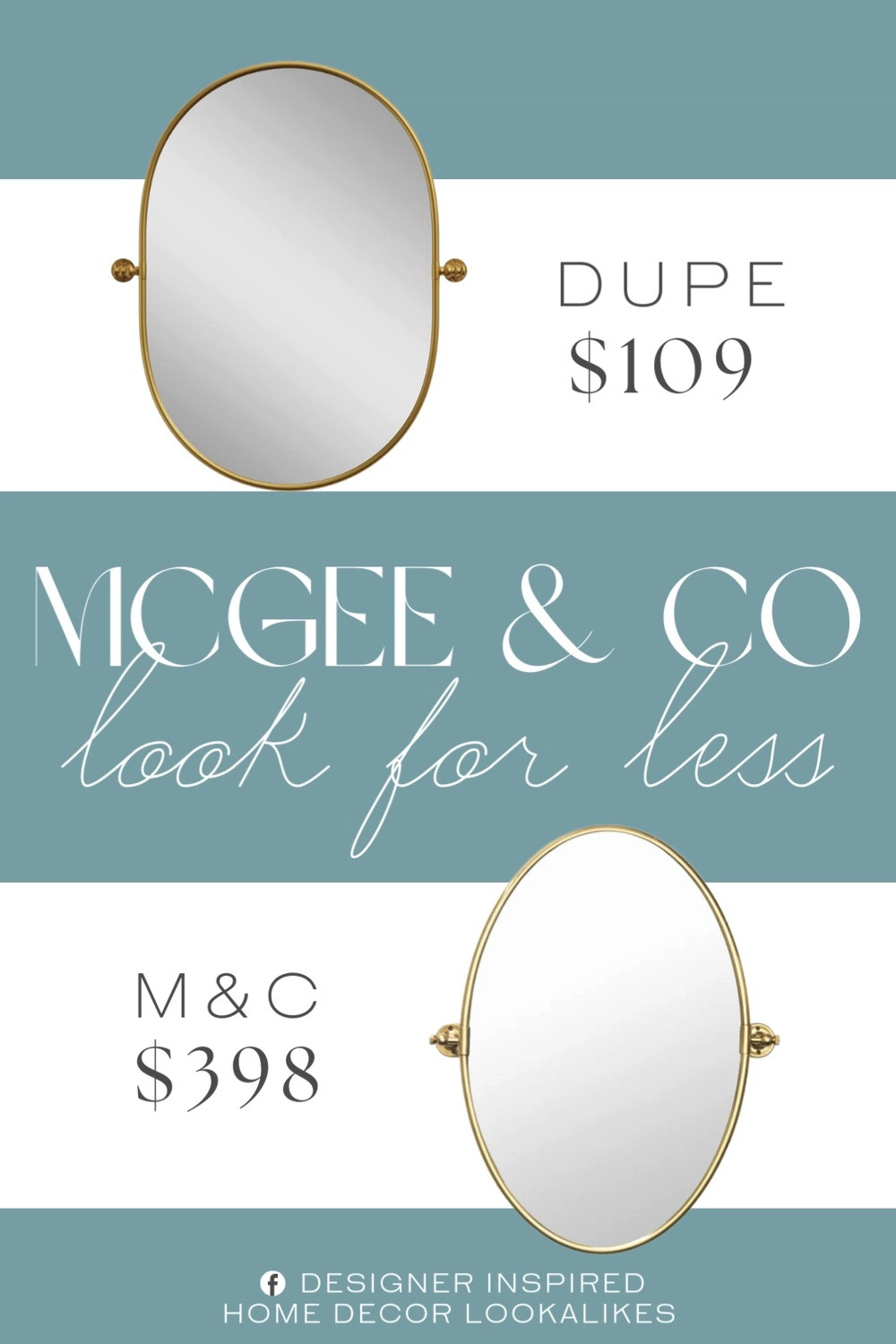 Inspired by McGee & Co Oval Mirror. Modern Oval Mirror. Farmhouse Wall Mirror. Contemporary Accent Mirror. Elegant Decorative Mirror. Gold Metal Frame Mirror. Rustic Metal Mirror. Entryway Wall Mirror. Modern Oval Metal Wall Mirror. 

Home more affordable option find copy cat similar look for less budget friendly affordable cheap cheaper beautiful pretty. Clearance sale coupon code discount code promo code luxury lookalike look a like Inspo inspiration inspired by idea ideas Love like these? I share multiple every day in my FB group.
#mcgeeandcoinspired #modernmirror #ovalmiror #accentmirror #homedecor #decorativemirror #wallmiror #decorinspo 

 #LTKHome