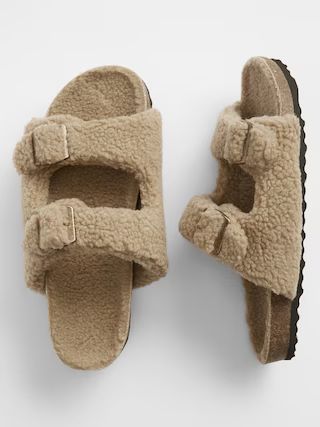 Sherpa Buckle-Strap Sandals | Gap Factory