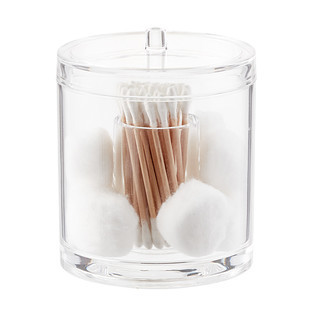 The Container Store® 2-Section Acrylic Canister Clear | The Container Store