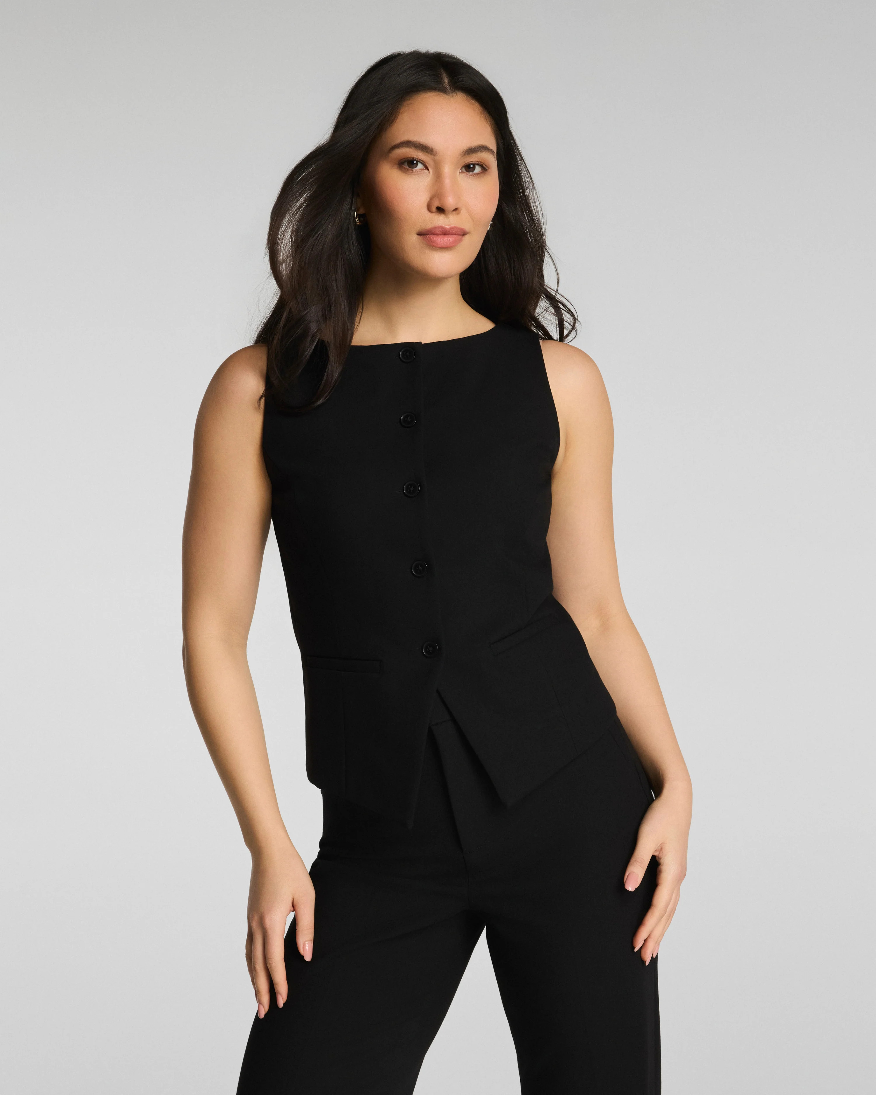 Tailored Button-Down Vest | Spanx