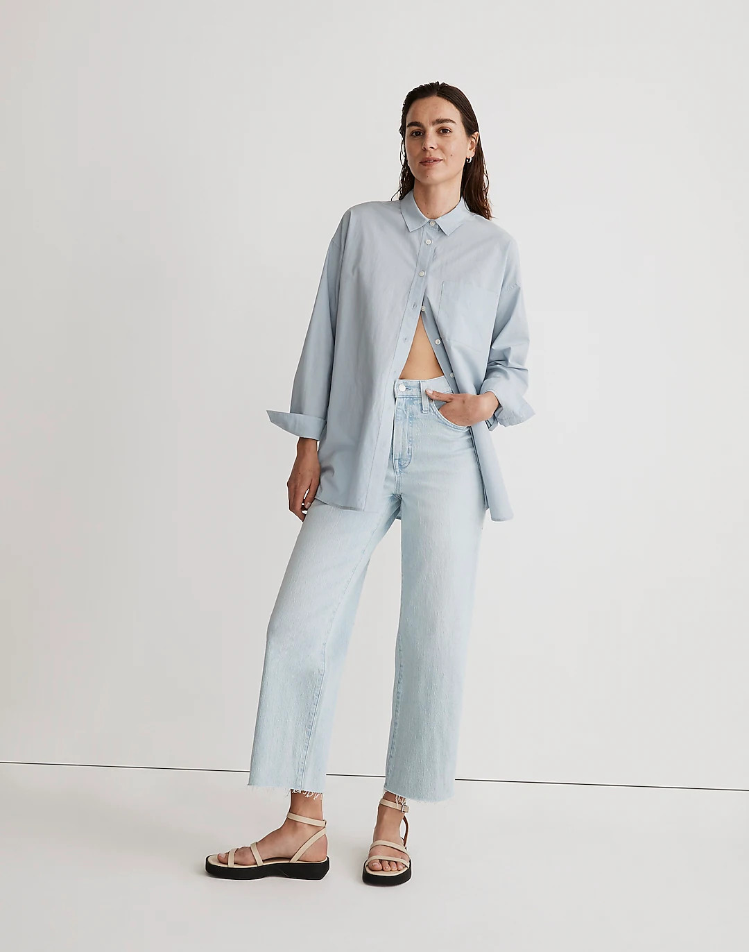The Perfect Vintage Wide-Leg Crop Jean | Madewell