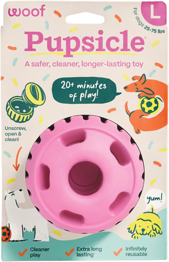 WOOF Party Pupsicle - Long-Lasting Interactive Dog Toys for Boredom - Low-Mess Design - Birthday ... | Amazon (US)