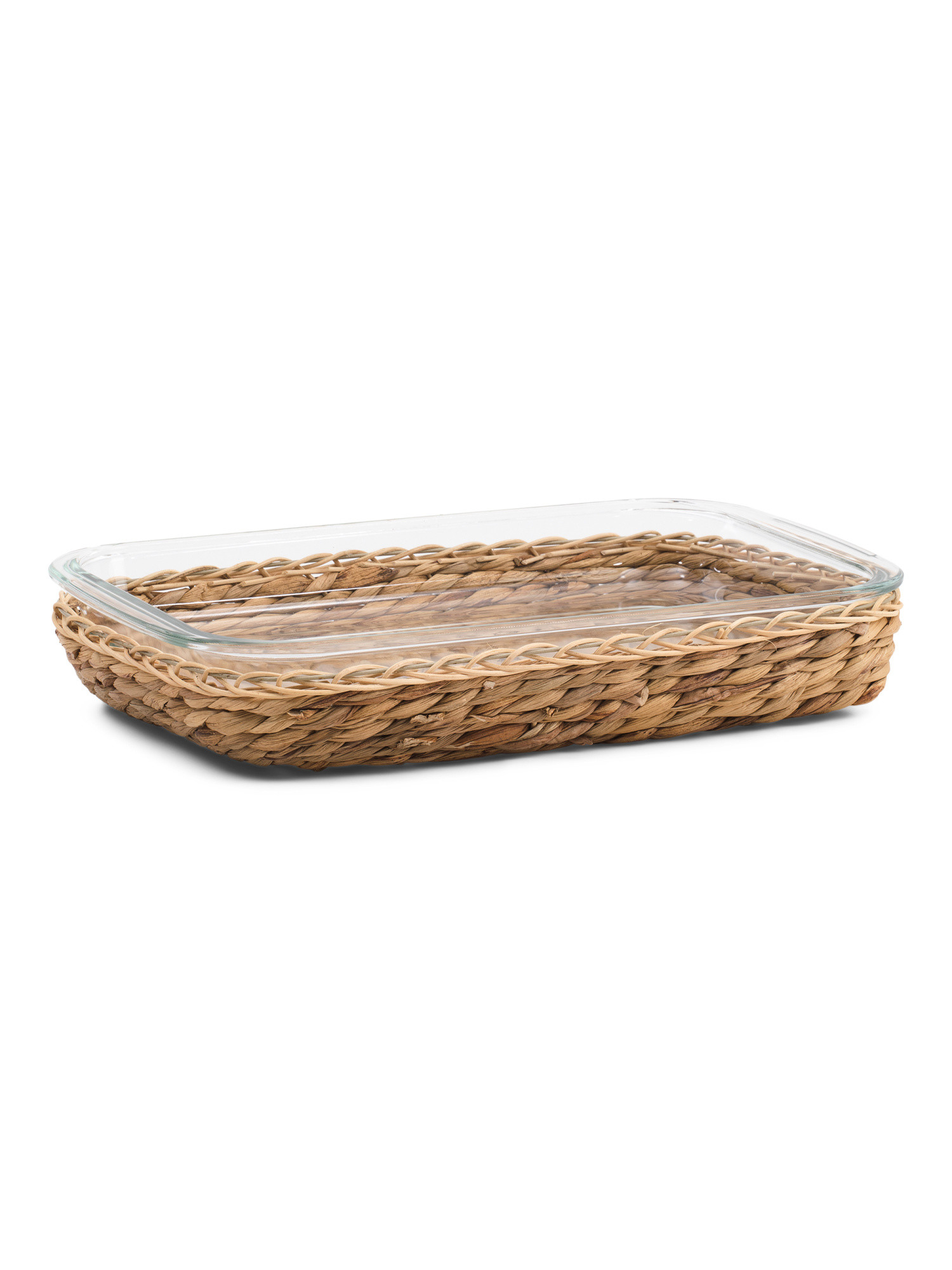 3qt Rectangular Wicker Dish | TJ Maxx
