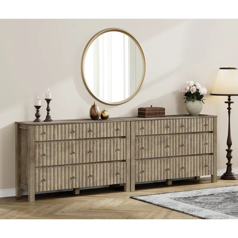 Arit 94'' W 12 - Drawer Dresser (Set of 2) | Wayfair North America