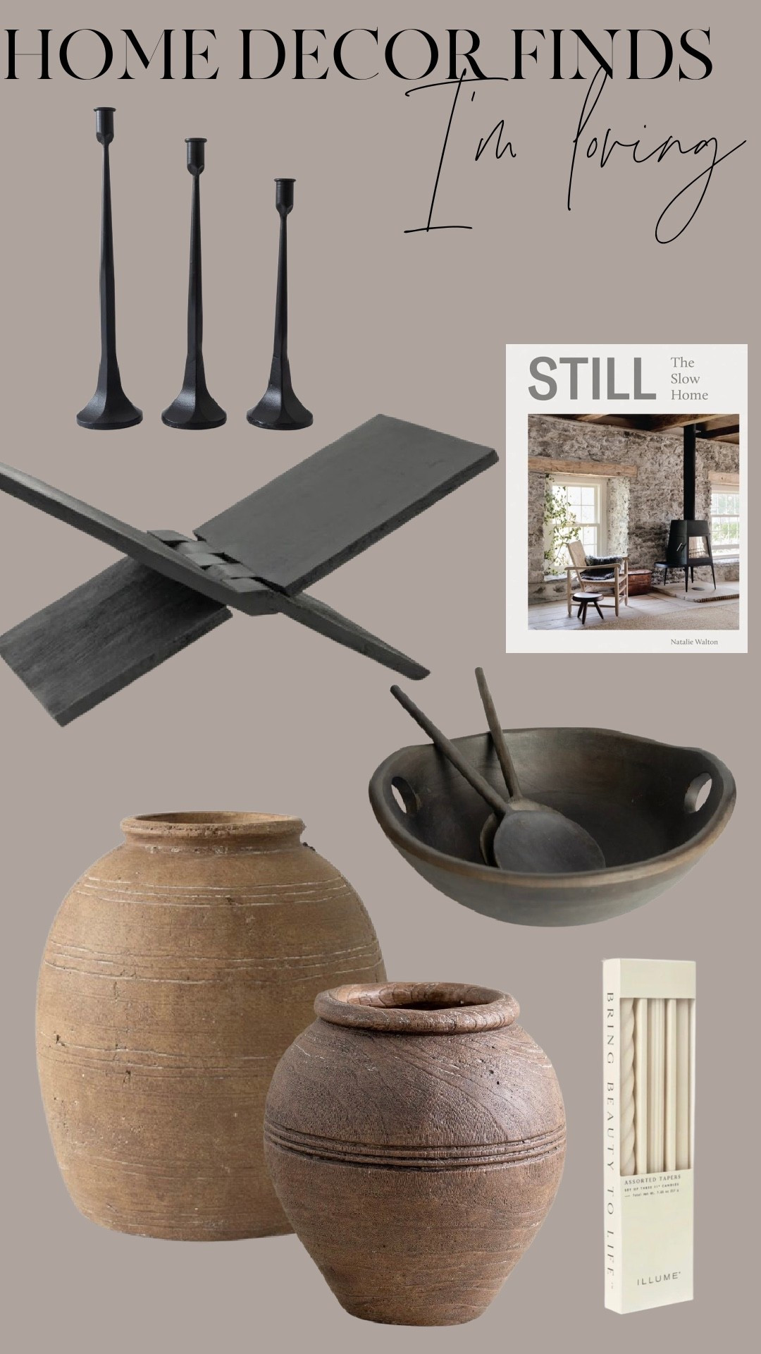 If you love neutral, textural spaces that feel calm but collected… this edit is for you.

I’m leaning into warm woods, matte black metals, aged pottery, and pieces that feel like they’ve been found — not bought. The kind of decor that adds depth without clutter.

These are the staples I reach for when I want a space to feel layered, lived-in, and quietly elevated.

Linking everything here 🤎
Save this for your next styling refresh.

#neutralhome #modernrustic #texturedhome #slowlivingstyle #collectedhome #warmminimalism #ltkhome #homedecorfinds


#LTKHome #LTKSaleAlert