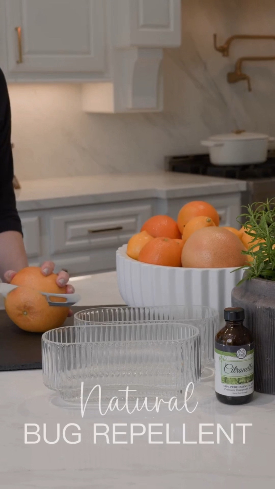 The bugs love the beautiful weather as much as we do! Here’s my trick to enjoy eating outside without the bugs...

What you need:
Grapefruit slices
Orange slices
Lemon slices
Rosemary
tsp Citronella oil
Warm water

Place first 5 ingredients in vase and top with warm water.

The vases make a pretty centerpiece while keeping the bugs away! 

Most effective if you put outside at least an hour before heading on the patio. It is not 100 percent but every little bit helps keep the mosquito and flies away!

Outdoor entertaining 
DIY bug repellent 
Essential oils
Citronella 

#LTKSeasonal #LTKHome