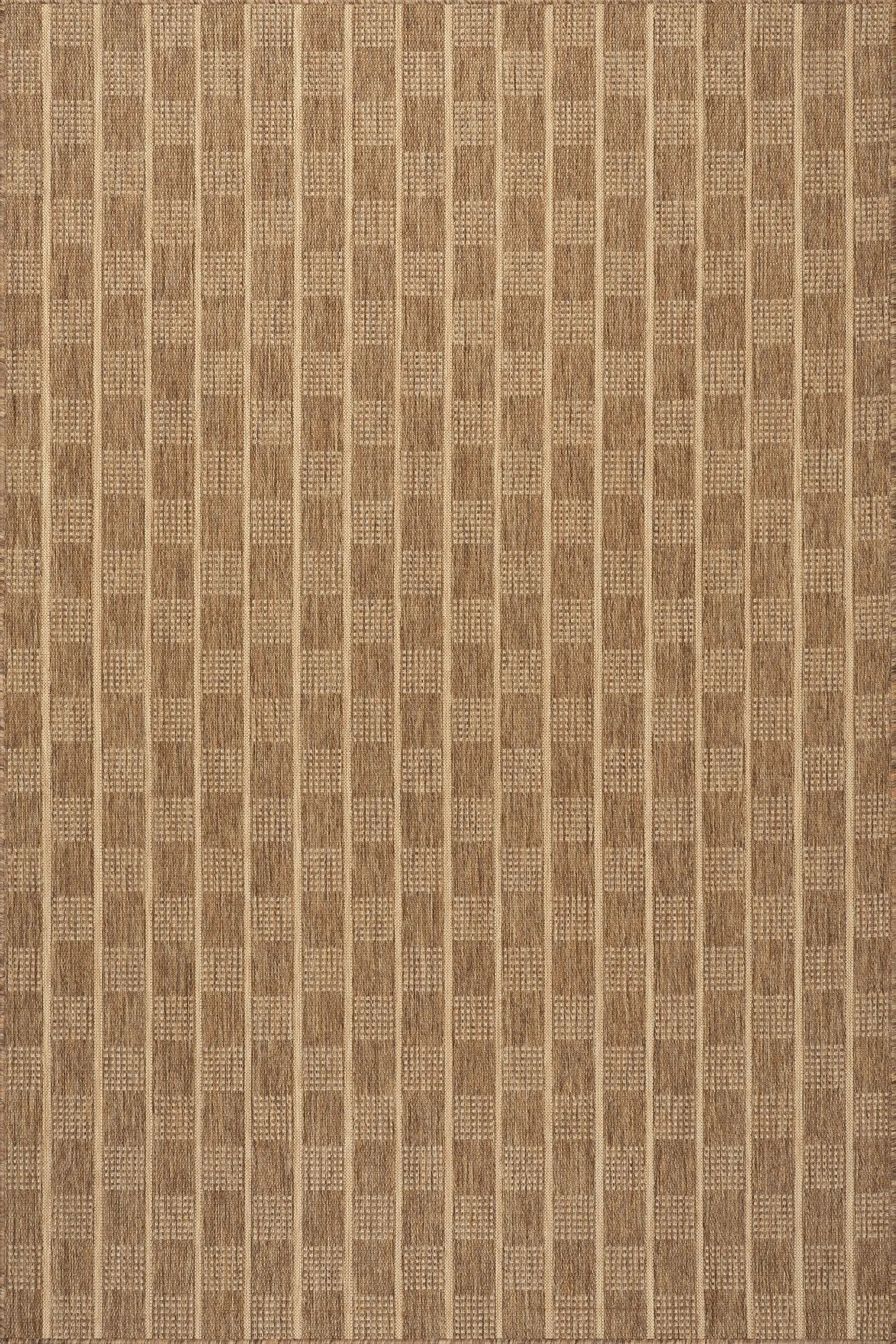 Ariselle Striped Indoor/Outdoor Rug | Light Brown | Rugs USA