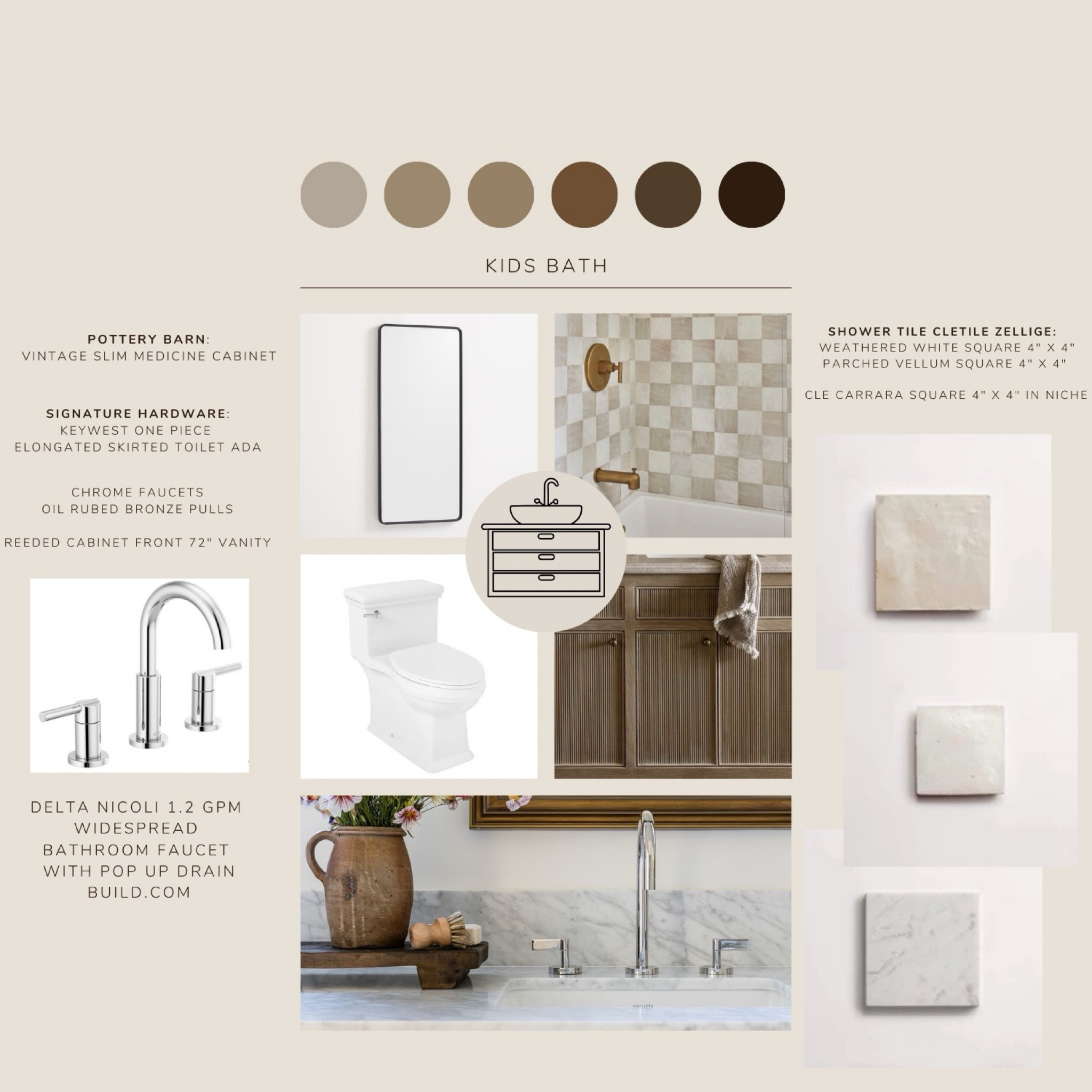 Kids bathroom mood board #interiordesign #kidsbathroom #timelessbathroom

#LTKfamily #LTKkids #LTKhome