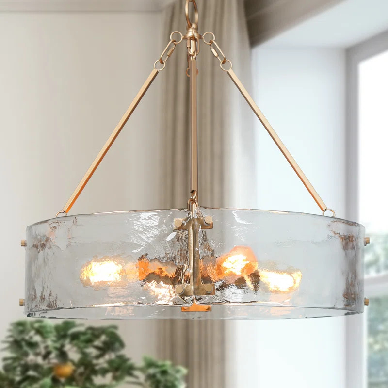 Hanshelmut 4 - Light Dimmable Drum Chandelier | Wayfair North America