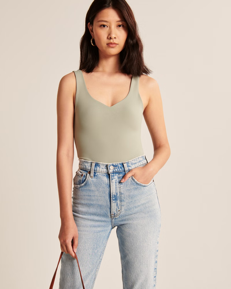 Double-Layered Seamless Sweetheart Bodysuit | Abercrombie & Fitch (US)