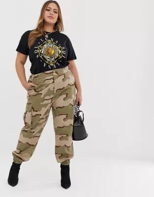 ASOS DESIGN Curve camo combat | ASOS US