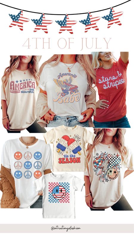   Oversized graphic Tees // size up 1-2 sizes for an oversized fit, otherwise they fit true to size! 


4th of July, kids Fourth of July T-shirt’s, Summer outfits 2023, Casual outfit, summer outfits, Summer outfit, casual ootd, mom outfit, simple outfits, everyday outfits, weekend outfits, summer outfit of the day, easy summer outfits, Etsy graphic tees, summer graphic tees, graphic t-shirts, mom style, mom fashion, easy mom outfits, affordable fashion, 

#LTKfamily #LTKunder50 #LTKSeasonal