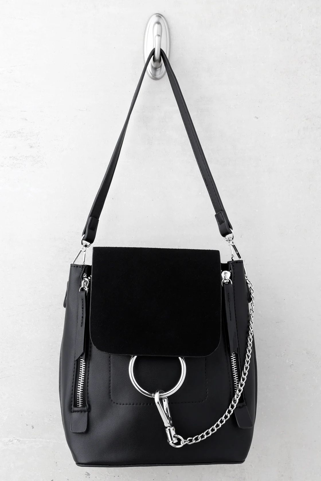 Sidewalk Stunner Black Vegan Leather Backpack | Lulus
