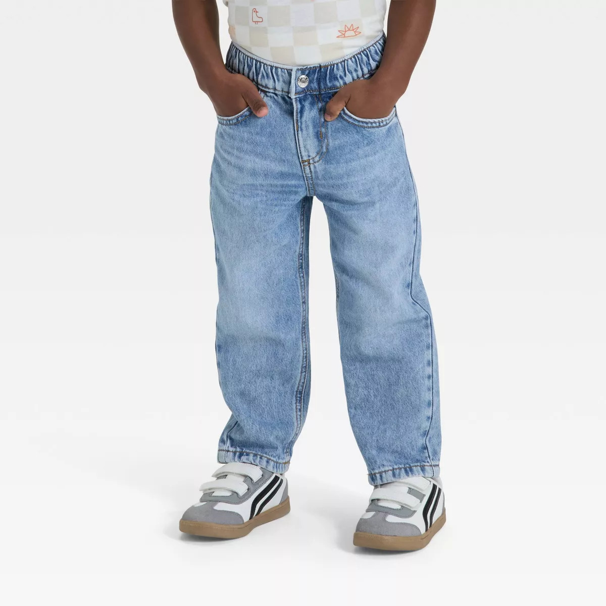 Toddler Boys' Relaxed Fit Snap Denim Pants - Cat & Jack™ | Target