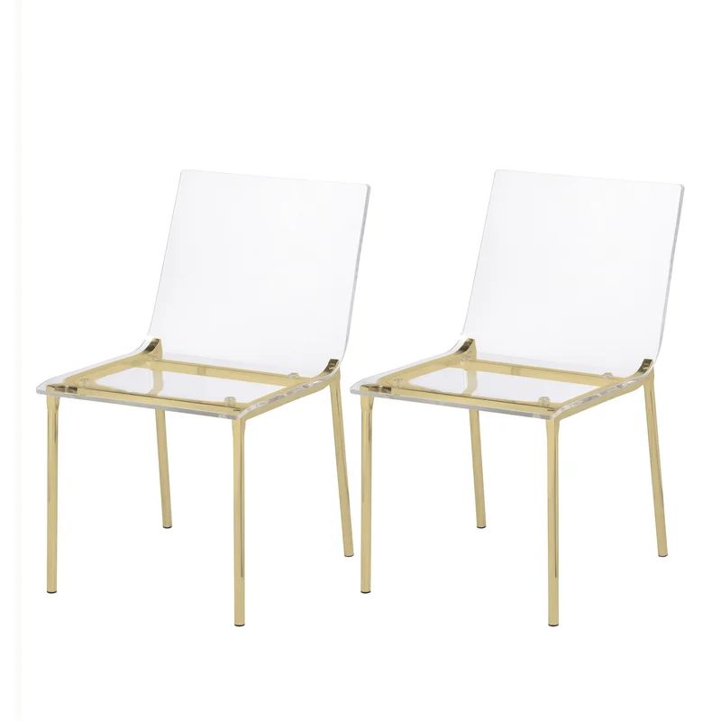 Adelia Side Chair in Clear | Wayfair Professional