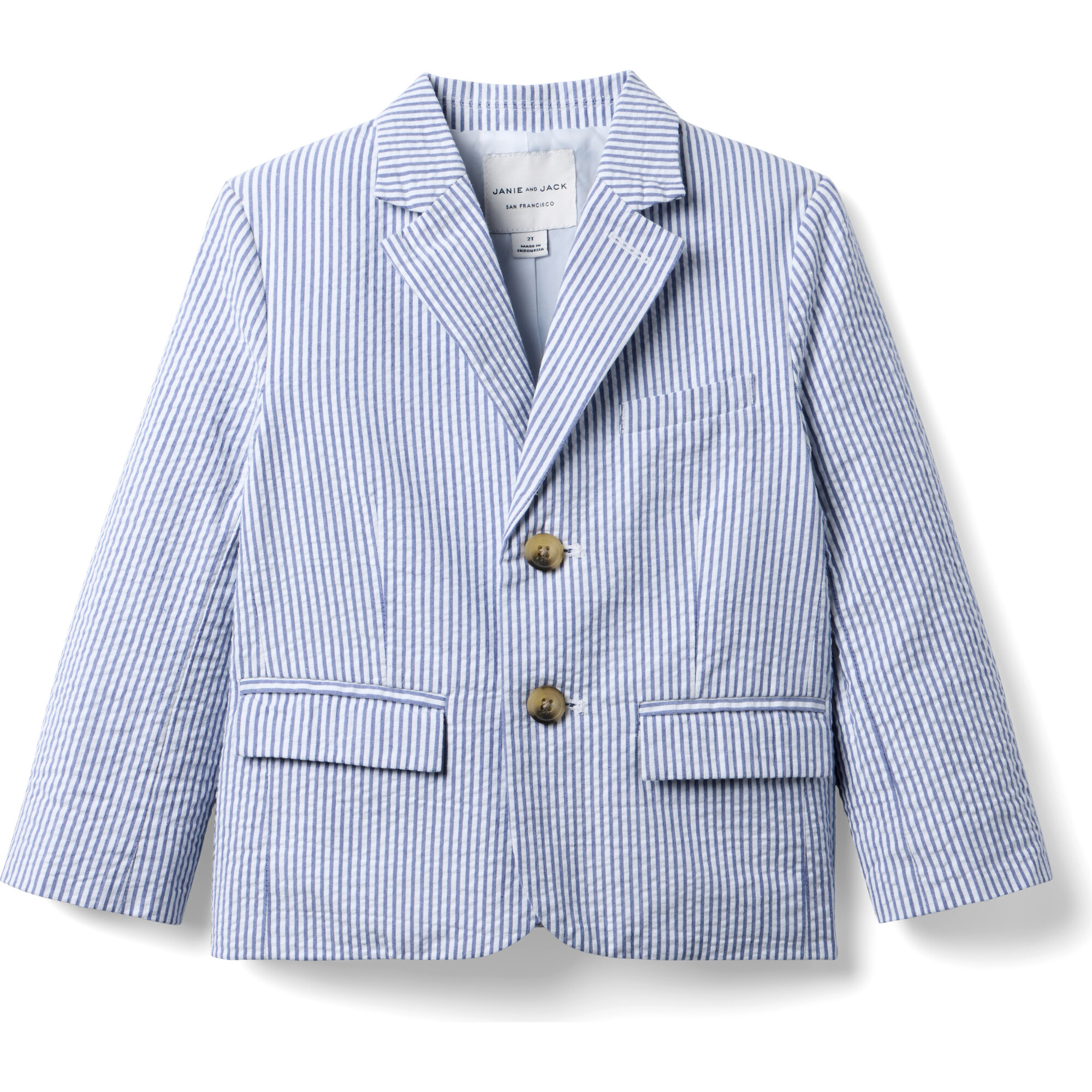 The Striped Seersucker Blazer | Maisonette