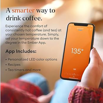 Ember Temperature Control Smart Mug 2, 10 Oz, App-Controlled Heated Coffee Mug with 80 Min Batter... | Amazon (US)