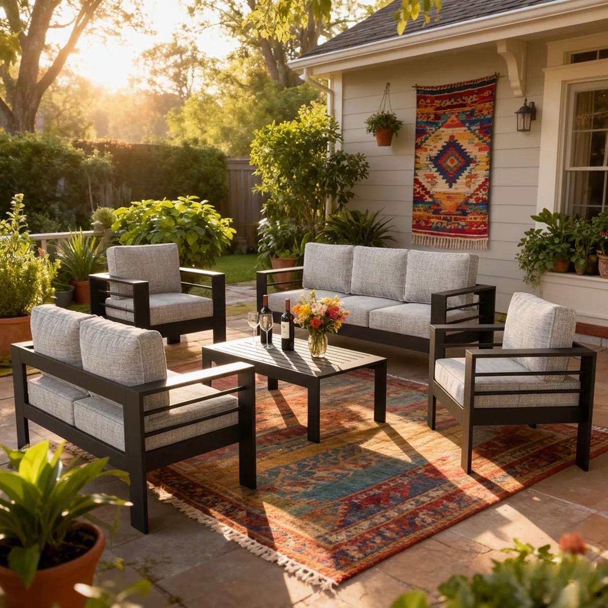 Alturas Searl Product 7 - Person Outdoor Seating Group with Cushions

#LTKdayinmylife #LTKxMadewell #LTKmorningroutine