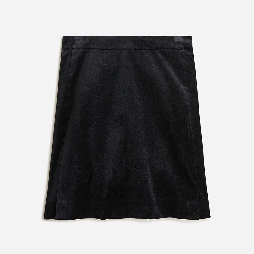 Mini skirt in stretch velvet | J.Crew US