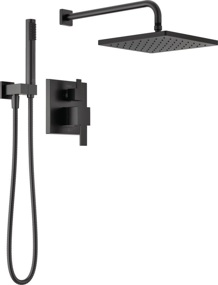 Delta Faucet Modern Raincan 2-Setting Square Shower System Including Rain Shower Head and Handhel... | Amazon (US)