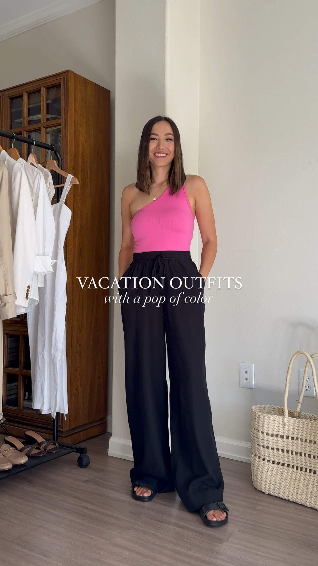 Vacation outfits with a pop of color! Target finds under $50 

Tops xs but small would have been better 
Bottoms xs 

Hot pink / Barbie / affordable finds 

#LTKunder50 #LTKtravel #LTKstyletip