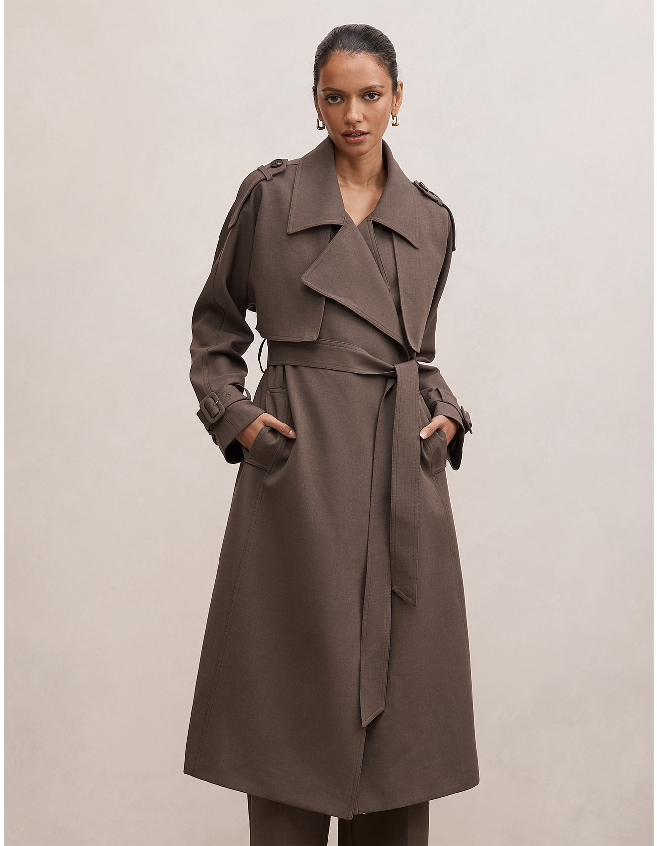 MAYA PETITE TRENCH COAT | David Jones (Australia & New Zealand)