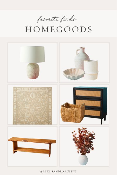 My favorite finds and new arrivals from HomeGoods!

Recent finds, new arrivals, home decor, neutral home, aesthetic finds, textured lamp, area rug, furniture faves, faux florals, fall refresh, vase finds, affordable finds, HomeGoods, shop the look!

#LTKhome #LTKSeasonal #LTKstyletip