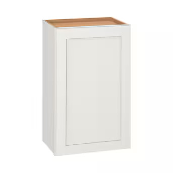 Diamond NOW Arcadia 18-in W x 30-in H x 12-in D White Wall Fully assembled Cabinet Recessed Panel... | Lowe's