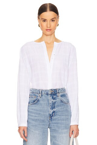 Sanctuary Long Lasting Textured Blouse in White from Revolve.com | Revolve Clothing (Global)