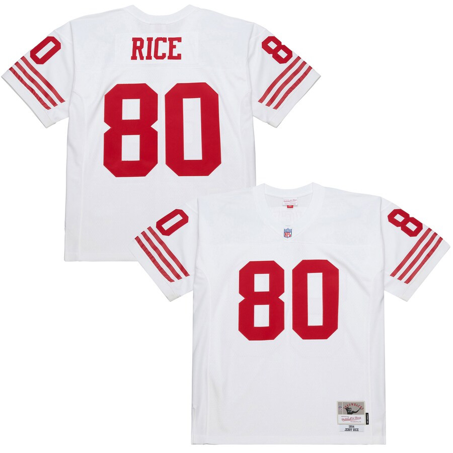Men's San Francisco 49ers Jerry Rice Mitchell & Ness White 1994 Legacy Replica Jersey | NFL Shop