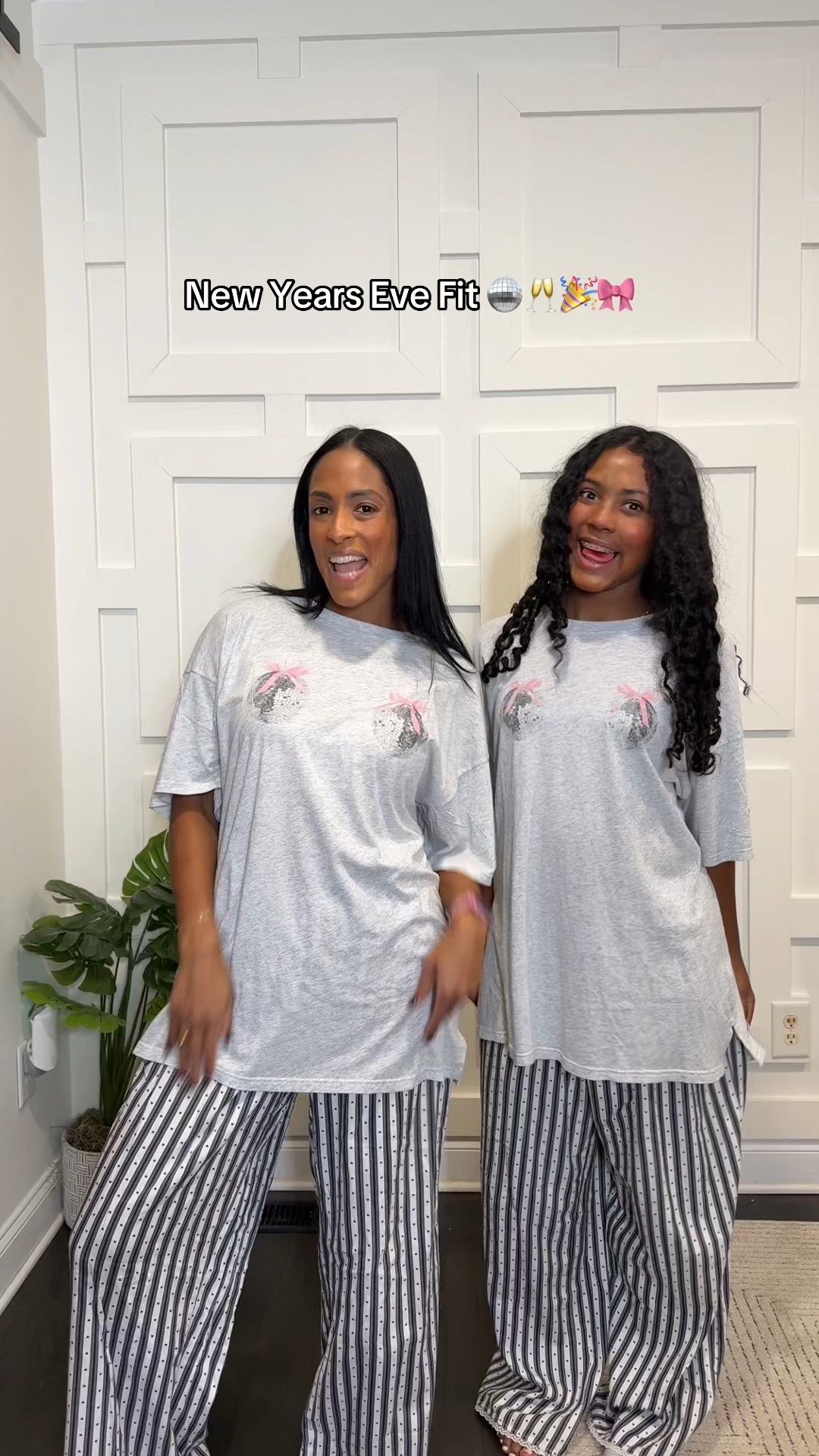 Our New Year’s Eve fit :) #newyearseve #newyearseve2025 #pjs #newyear 

#LTKHoliday #LTKmomlife #LTKFindsUnder50
