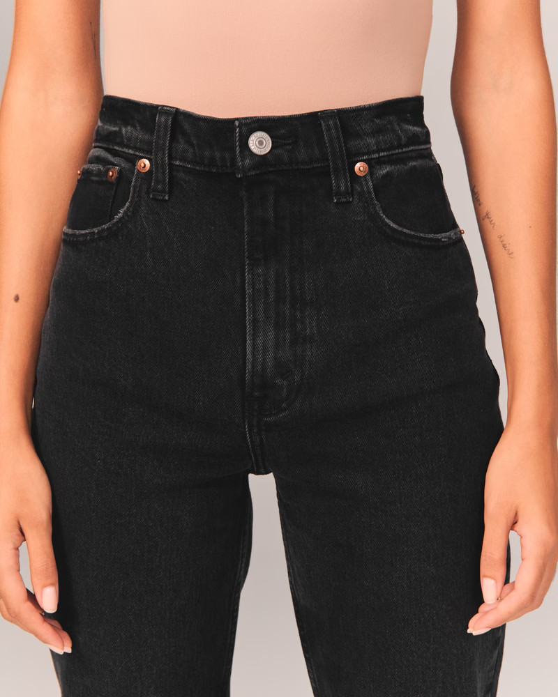 90s Ultra High Rise Straight Jeans | Abercrombie & Fitch (US)