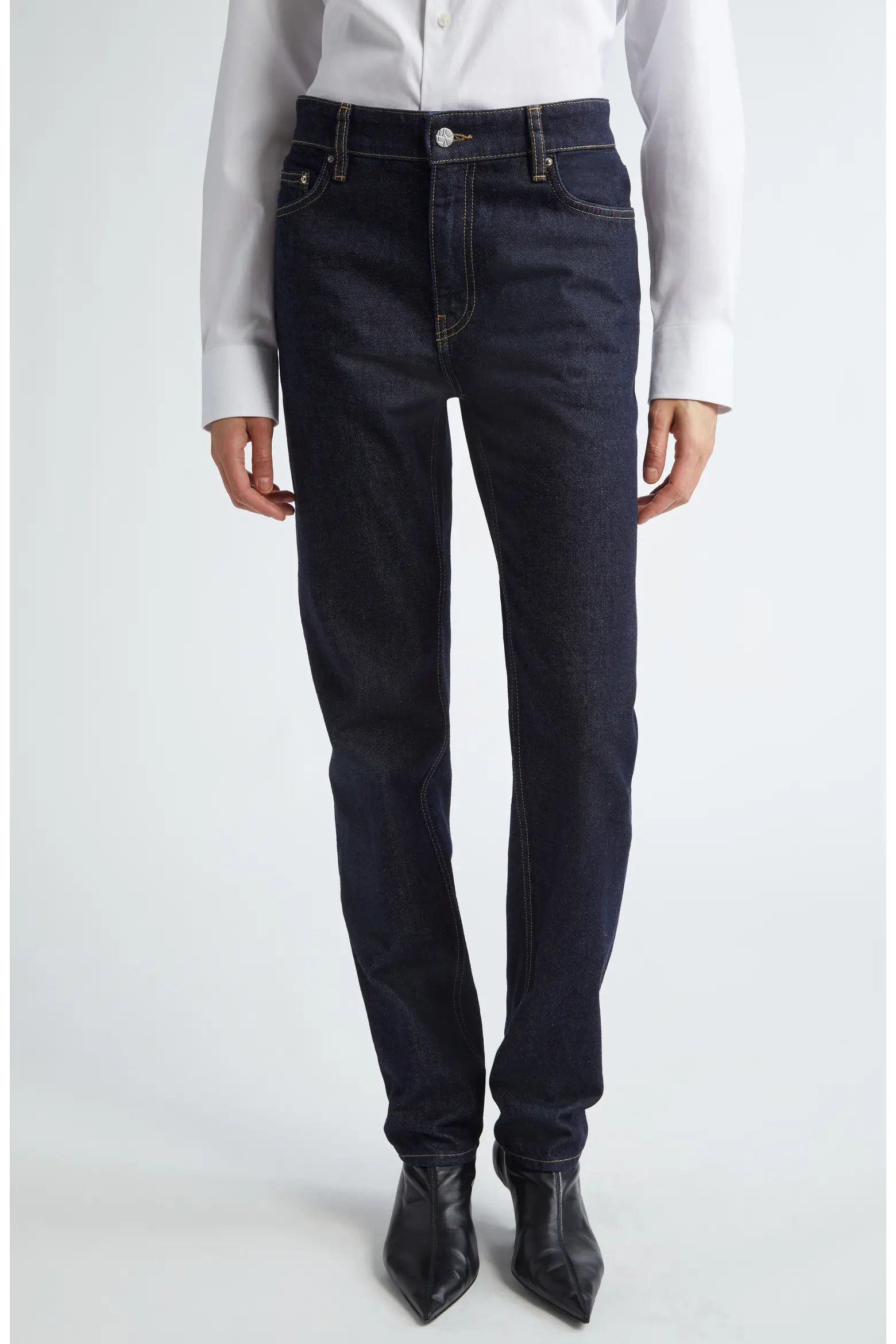 Low Rise Organic Cotton Tapered Straight Leg Jeans (Women) | Nordstrom | Nordstrom