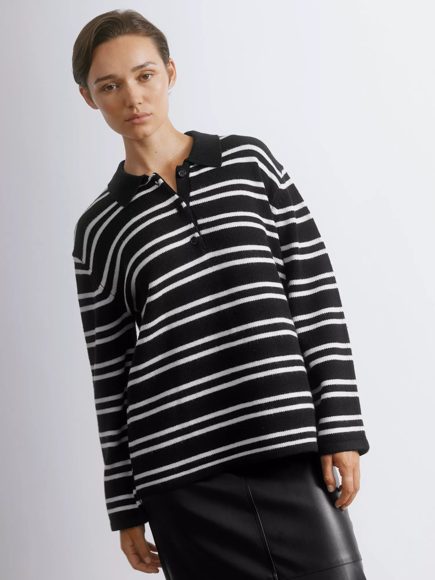 Albaray Stripe Long Sleeve Rugby Top | John Lewis (UK)